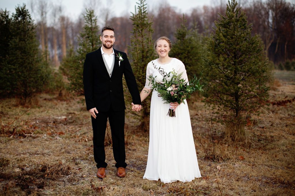 LANCASTER CHRISTMAS TREE FARM WEDDING KARISSA + TYLER Janae Rose