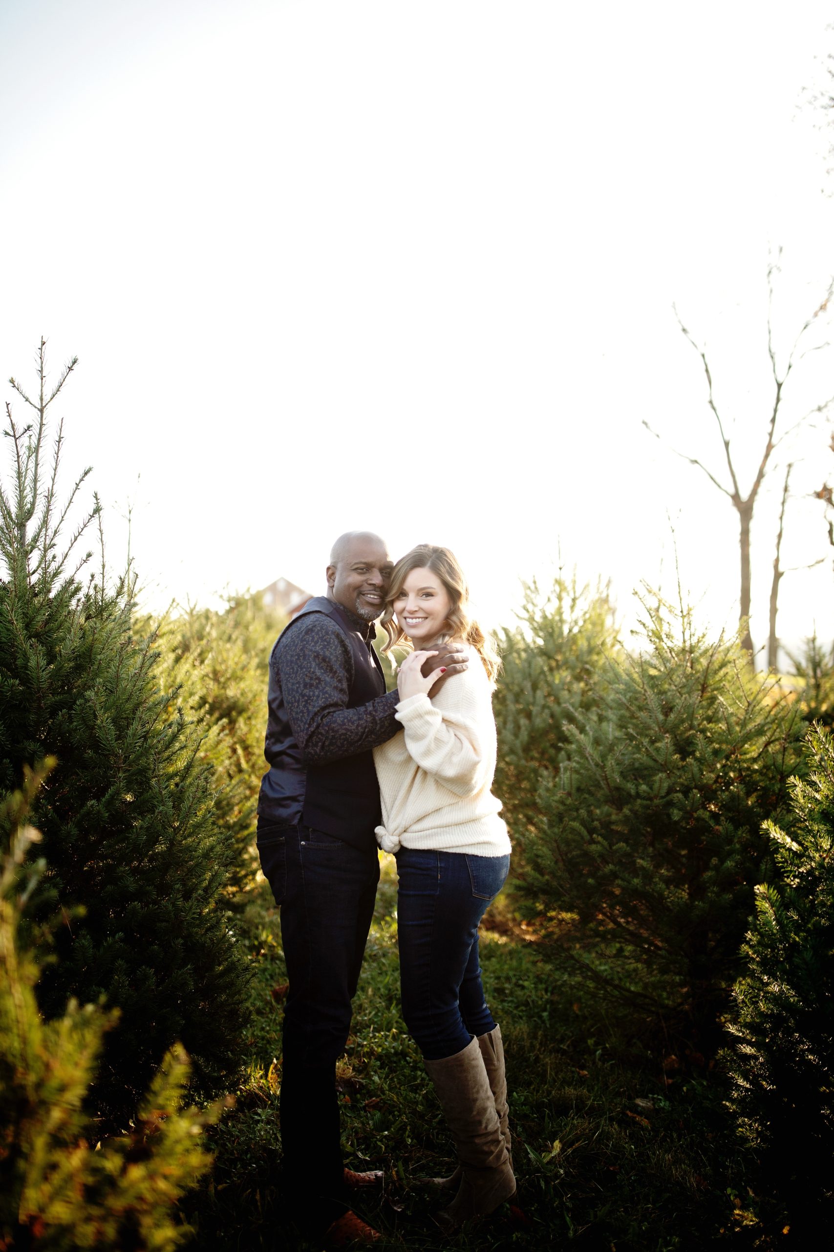 The Barns at Elizabeth Farms, Lancaster PA Christmas Tree Farm Engagement Photo Session, captured by Janae Rose Photography Lancaster PA Wedding Photographer