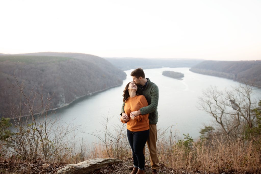 The Pinnacle Overlook Lancaster PA Fall Engagement Photo Session, Lancaster PA adventurous engagement photos