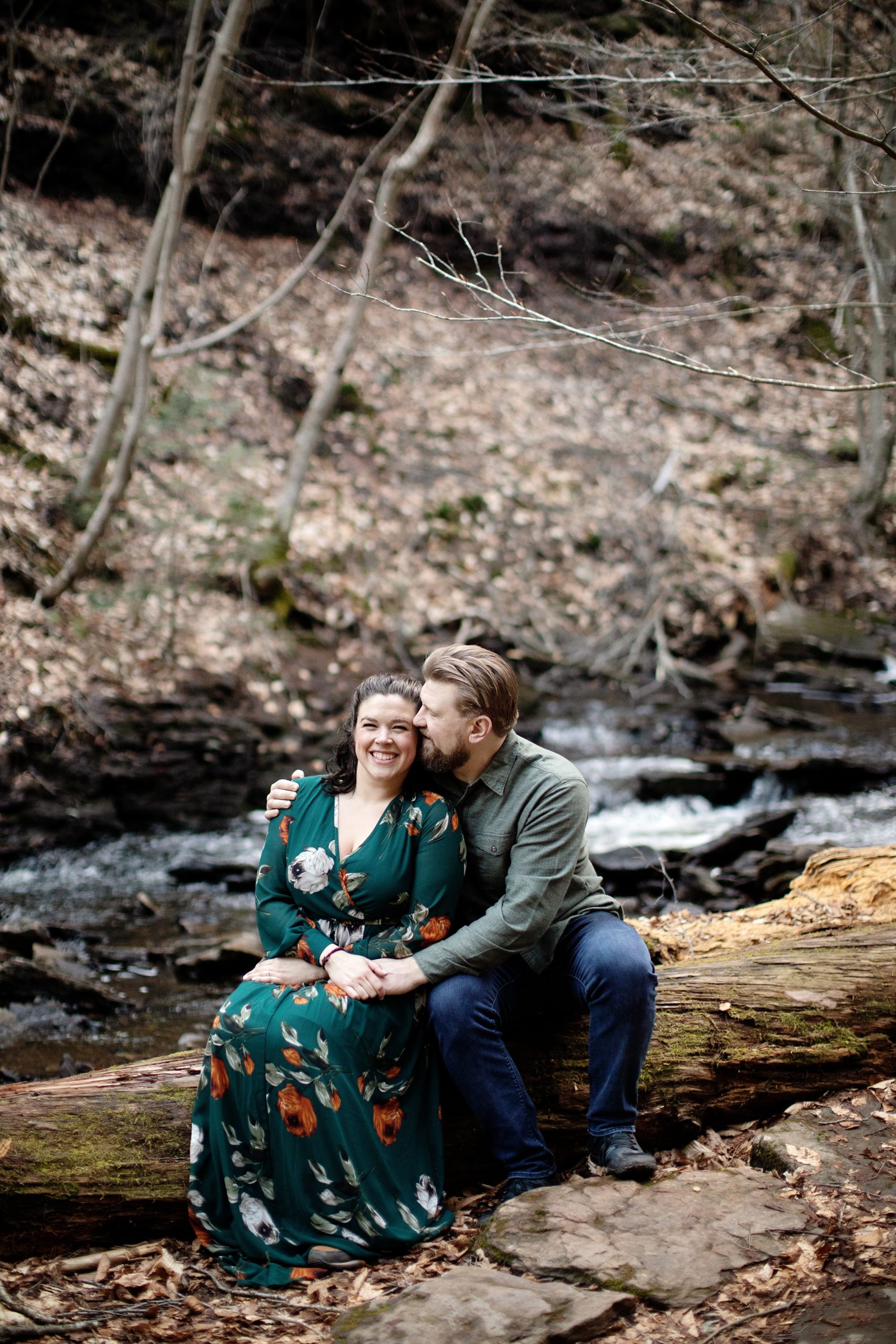 Ricketts Glen State Park Engagement Photos. PA, Waterfall Engagement Photos