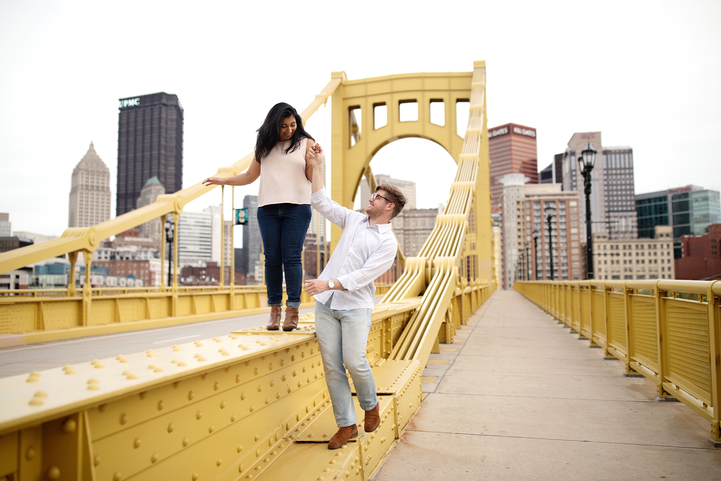 Mellon Park Pittsburgh PA Engagement Photos, captured by Pittsburgh Wedding Photographer Janae Rose Photography