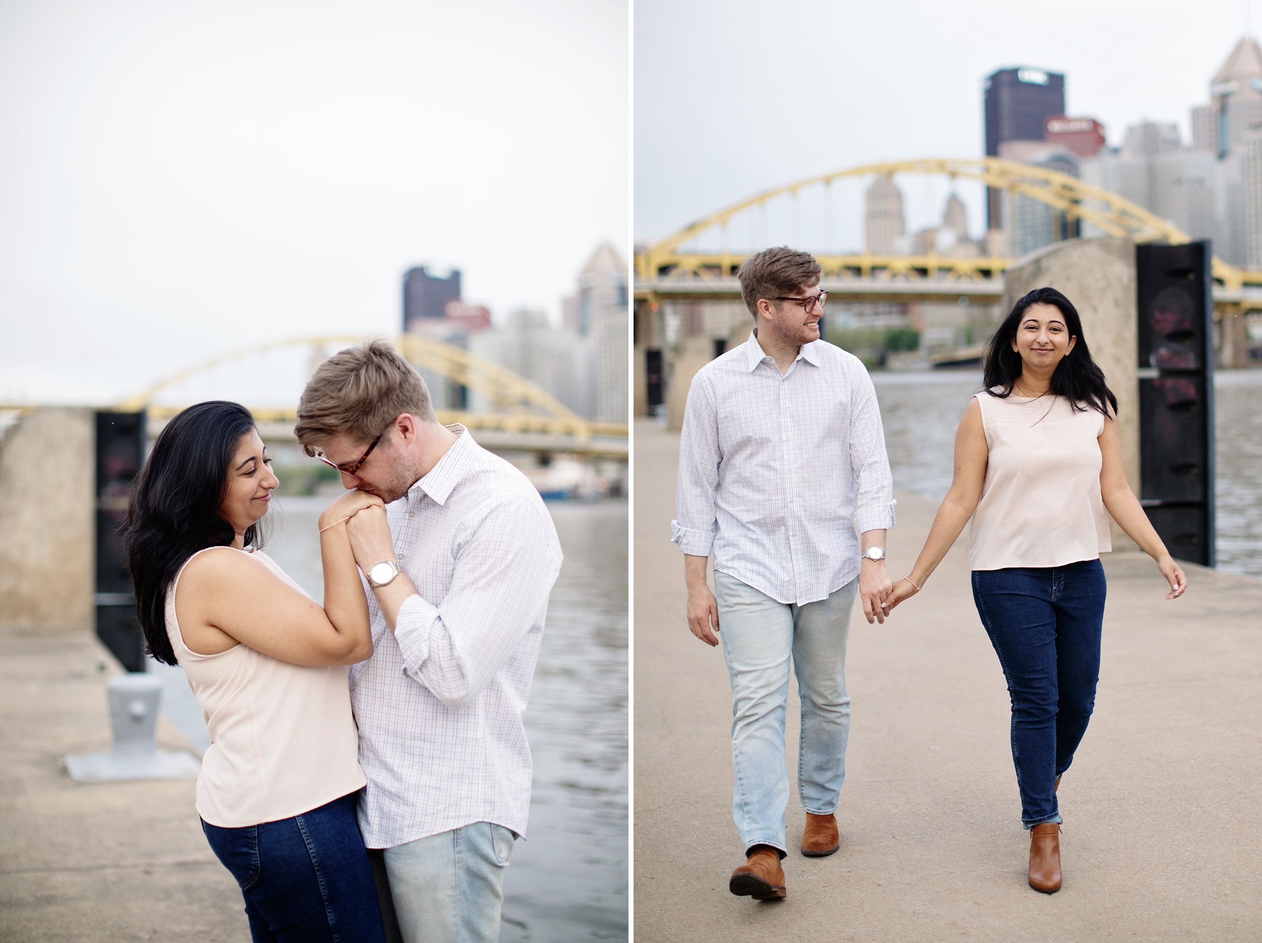 Mellon Park Pittsburgh PA Engagement Photos, captured by Pittsburgh Wedding Photographer Janae Rose Photography