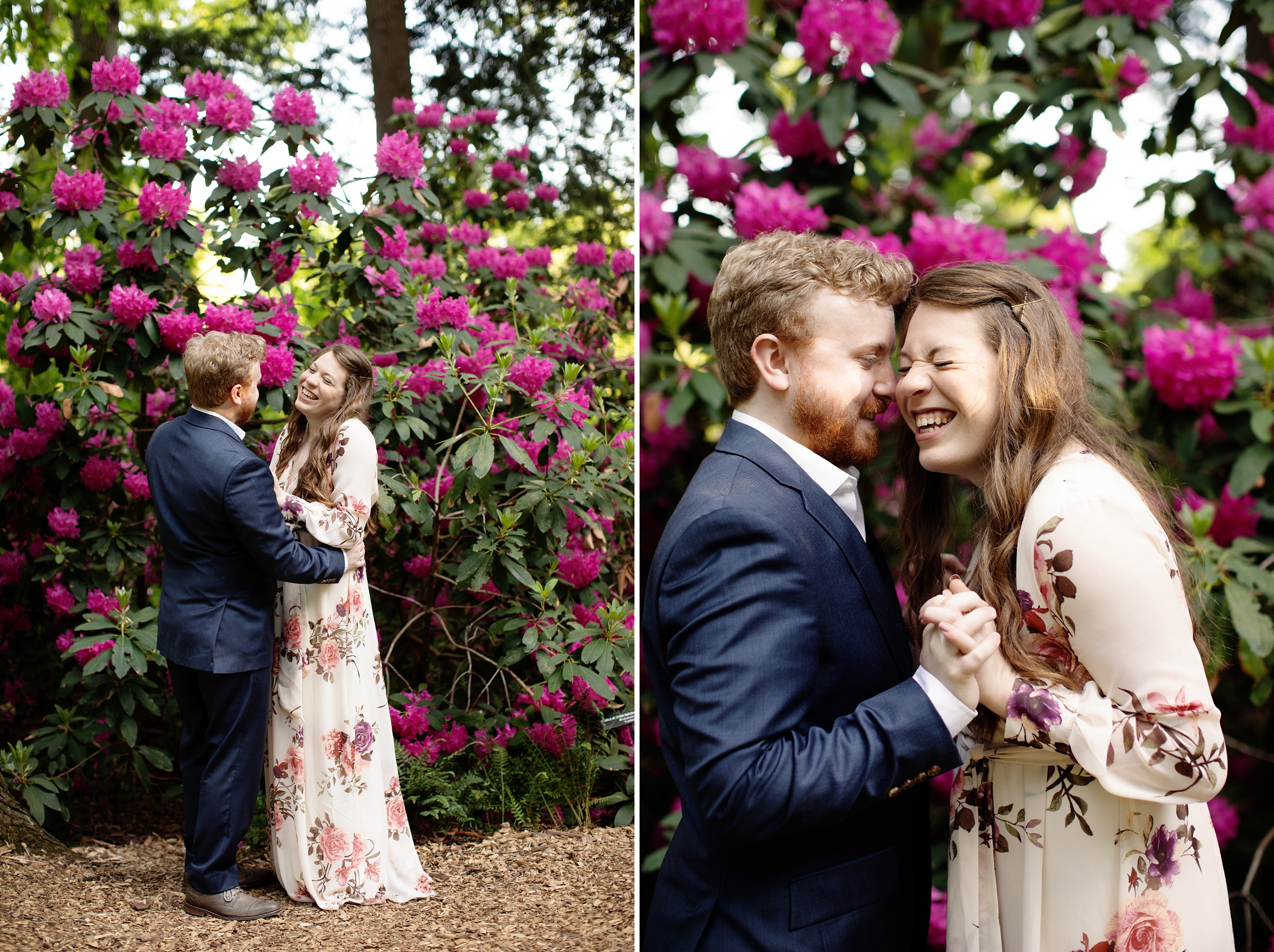 Longwood Gardens Spring Engagement Photos captured by Philadelphia Wedding Photographer Janae Rose Photography