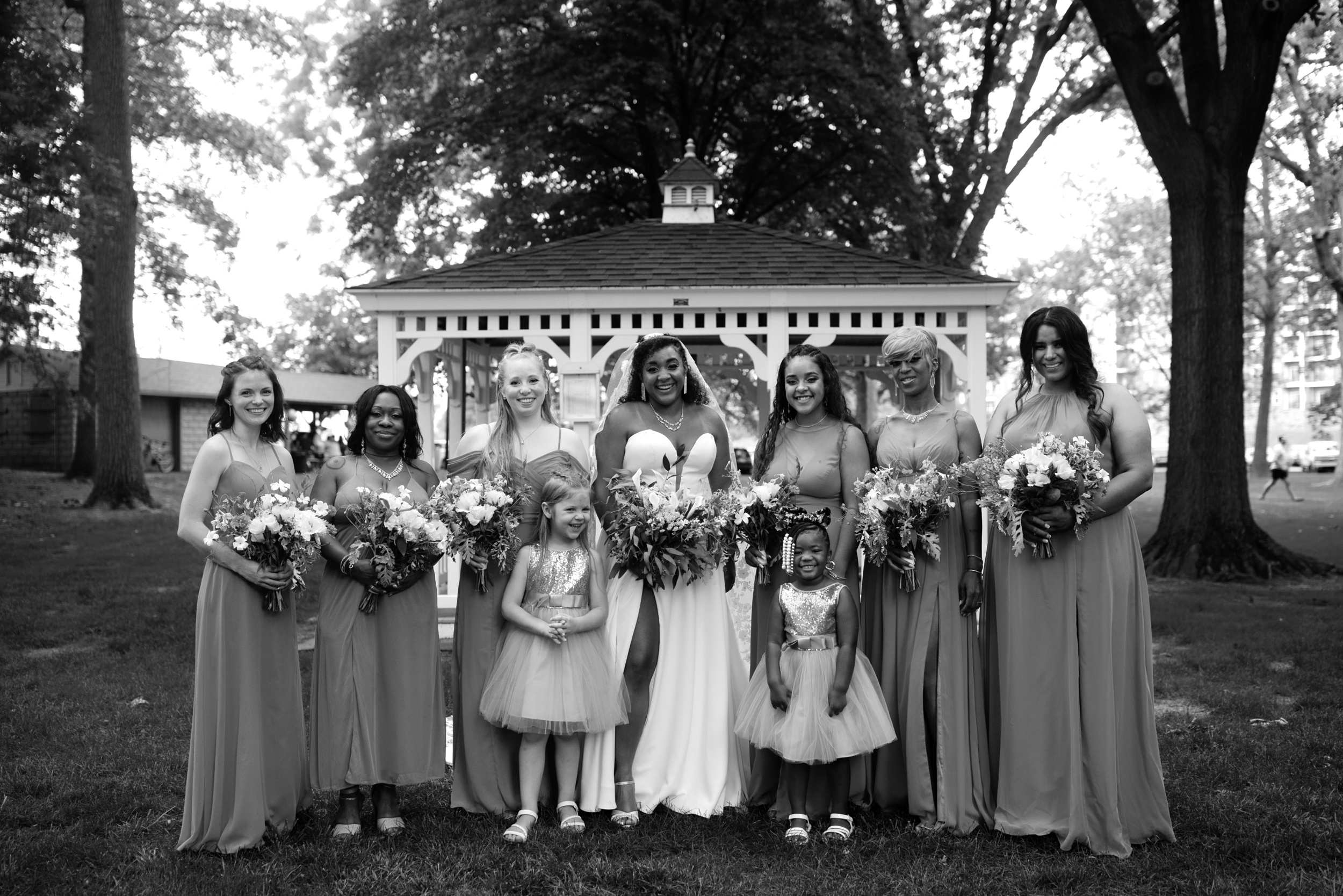 Lititz Spring Park Wedding, Lancaster, PA Wedding Photographer. Charming Small Town Gazebo Wedding 