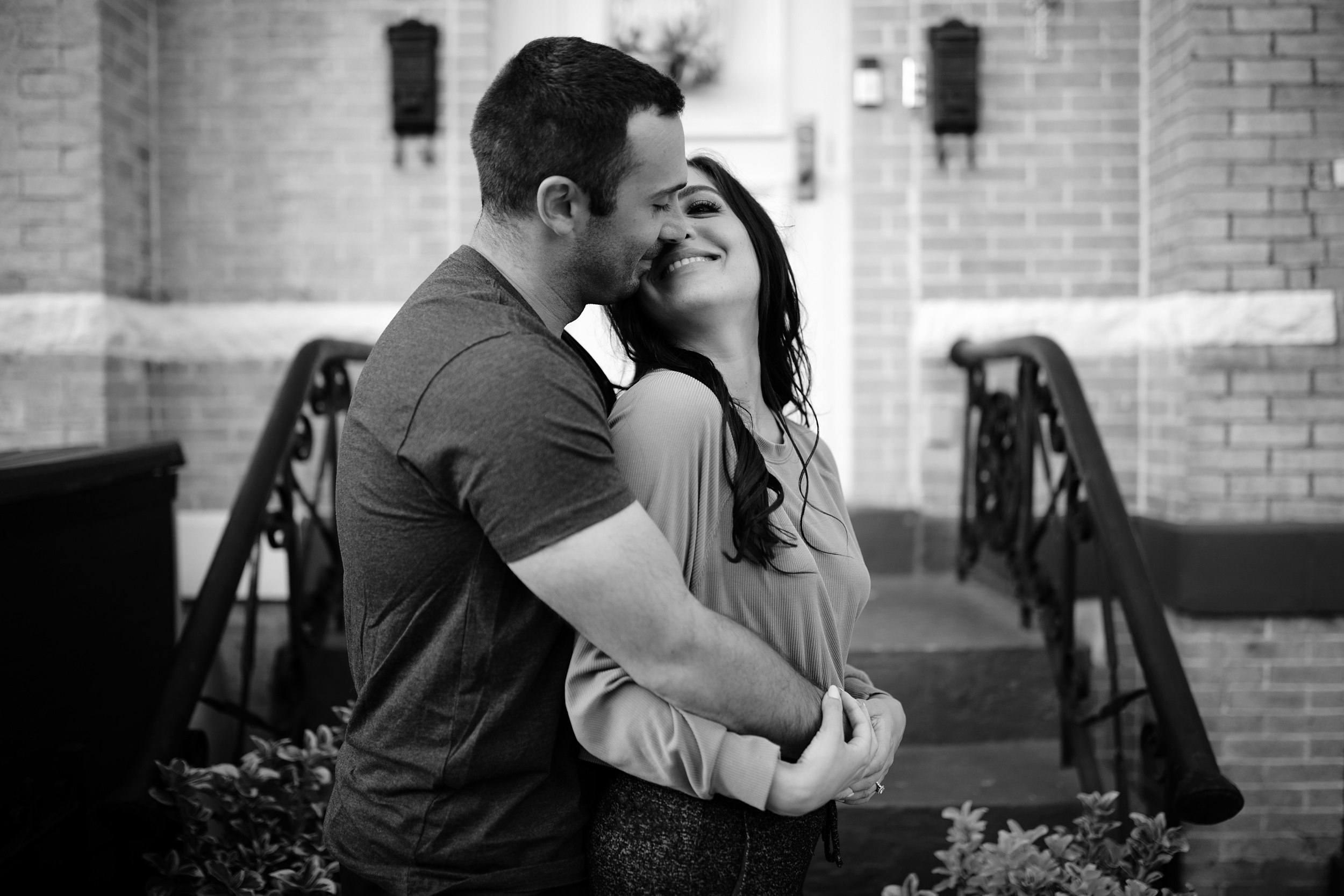New York City Lifestyle Engagement Photos, Couple orders Chinese Food and Dance in their apartment, Brooklyn NY Engagement and Wedding Photographer