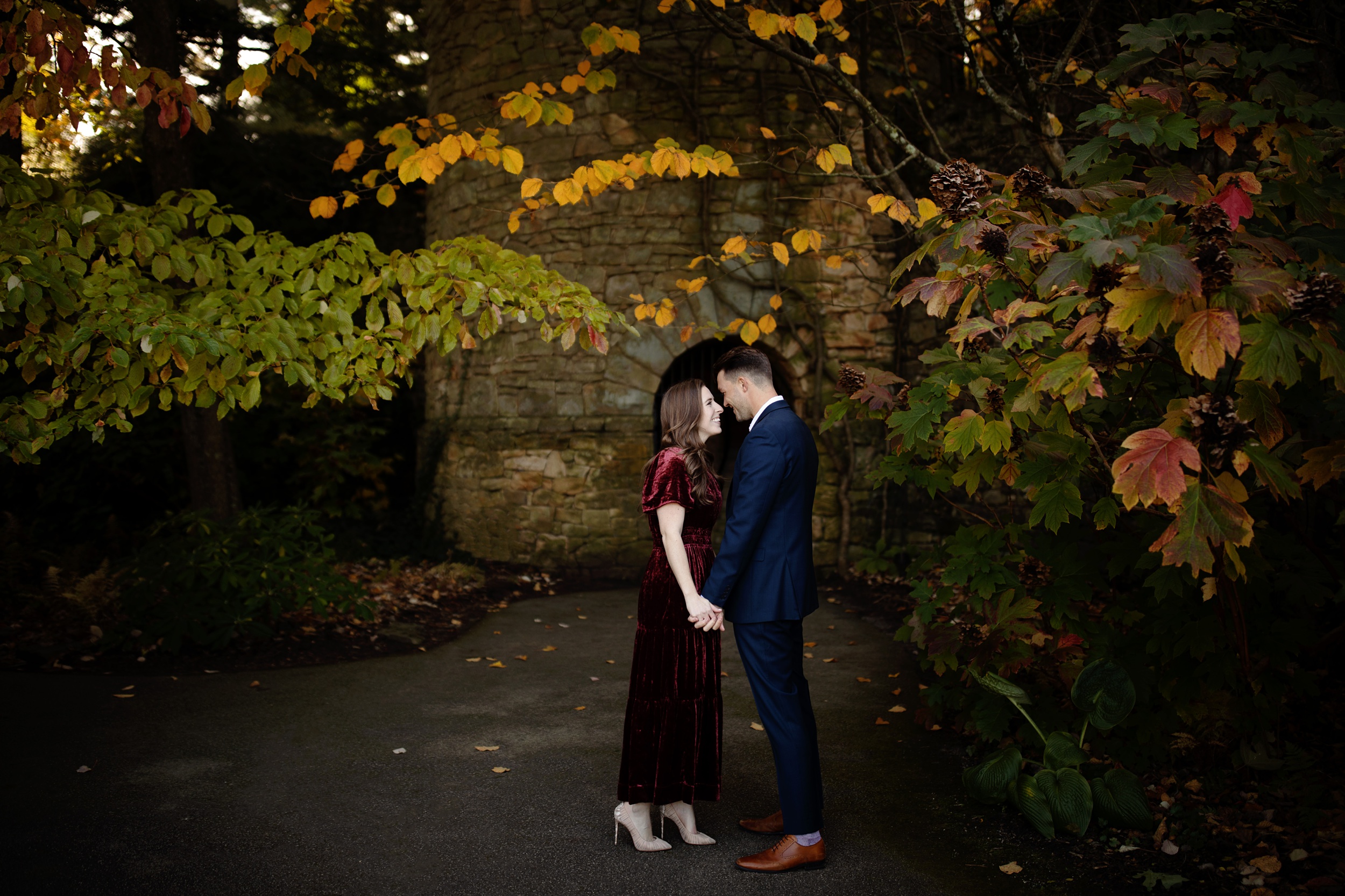 Longwood Gardens Engagement Photos, captured by Philadelphia Wedding and Engagement Photographer Janae Rose Photography