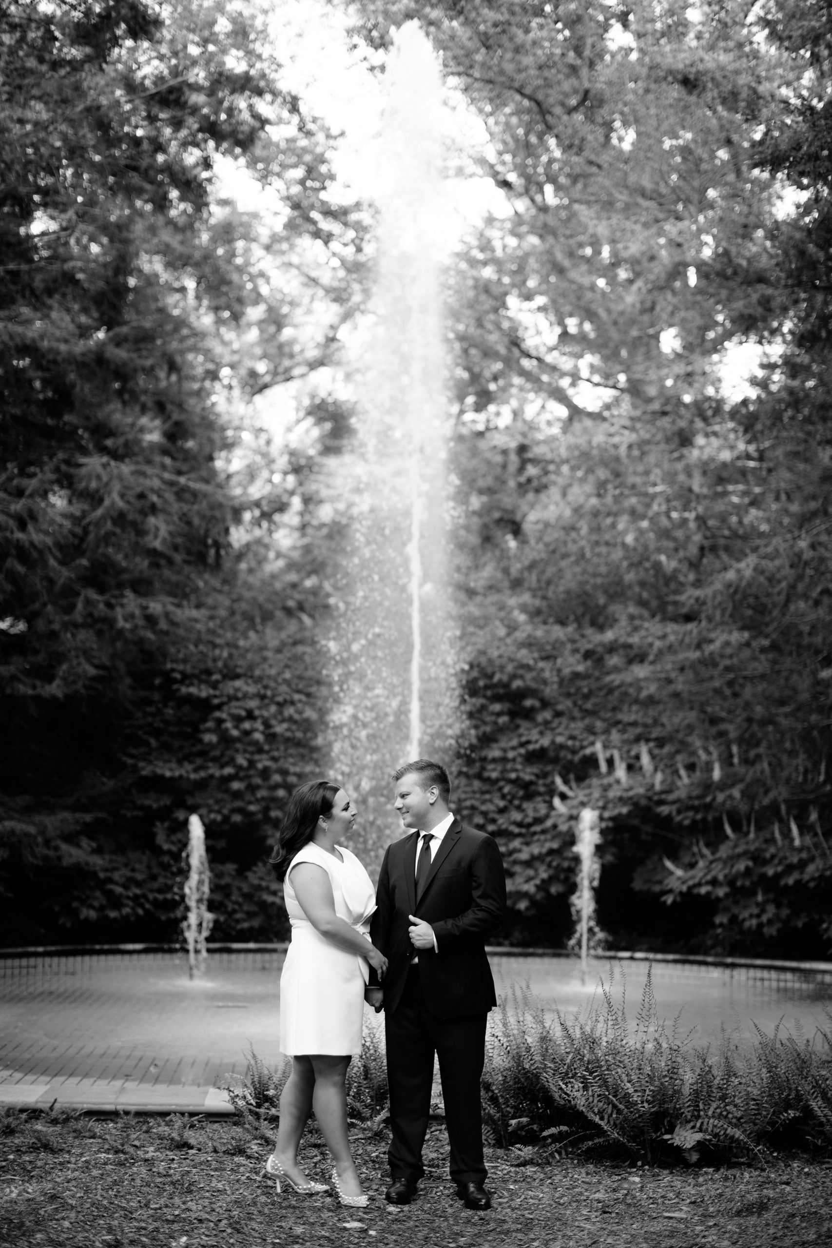 Longwood Gardens Engagement Photos-Timeless Chic Philadelphia Engagement Photos-Philadelphia Wedding Photographer