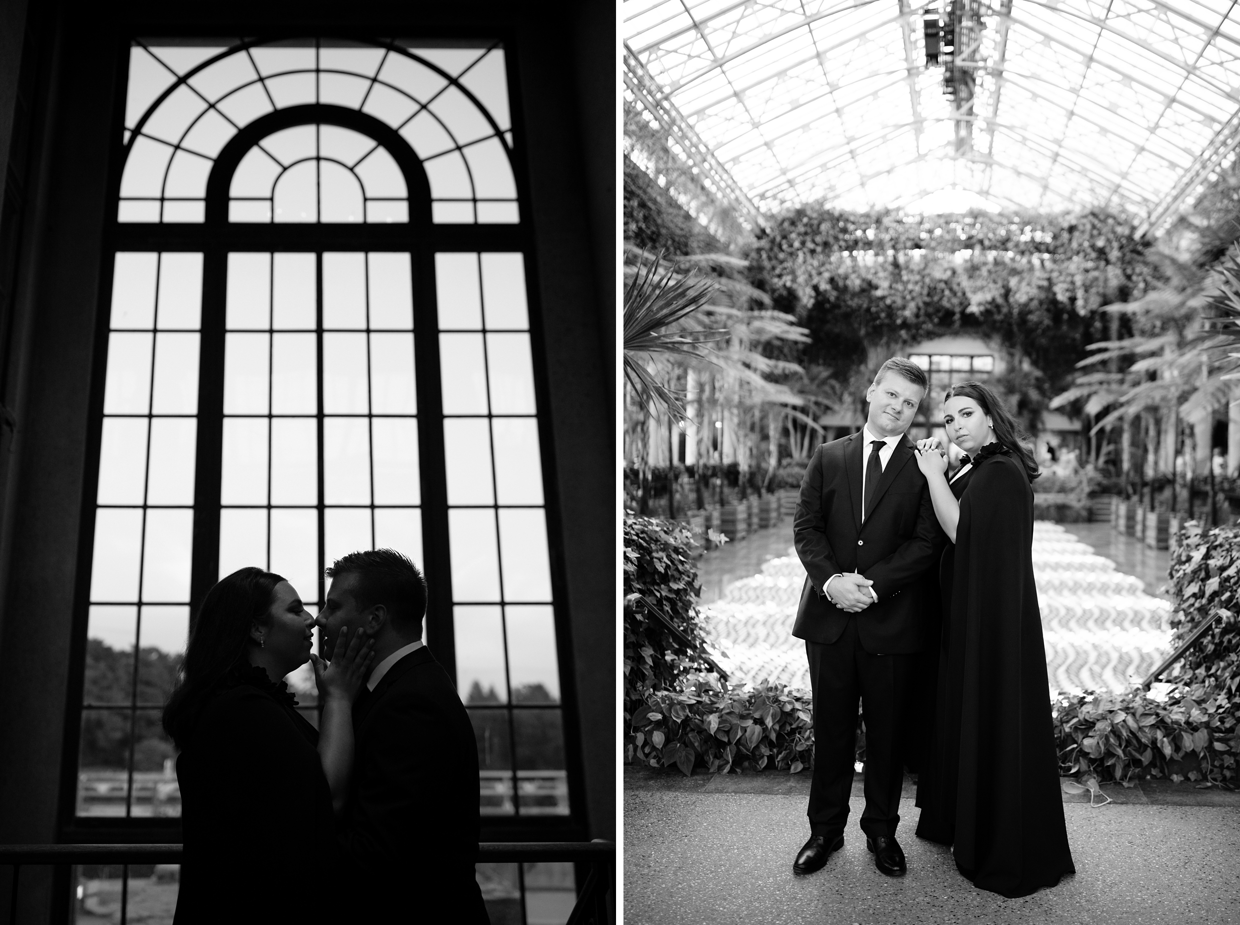 Longwood Gardens Engagement Photos-Timeless Chic Philadelphia Engagement Photos-Philadelphia Wedding Photographer
