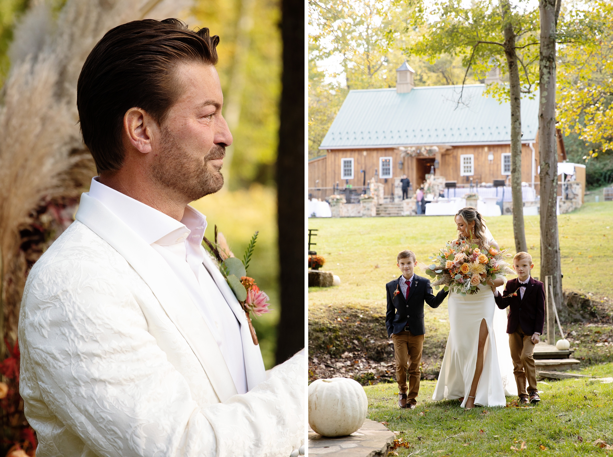 Pennsylvania Boho Luxury Fall Backyard Wedding with Bounce House-Philadelphia Wedding Photographer