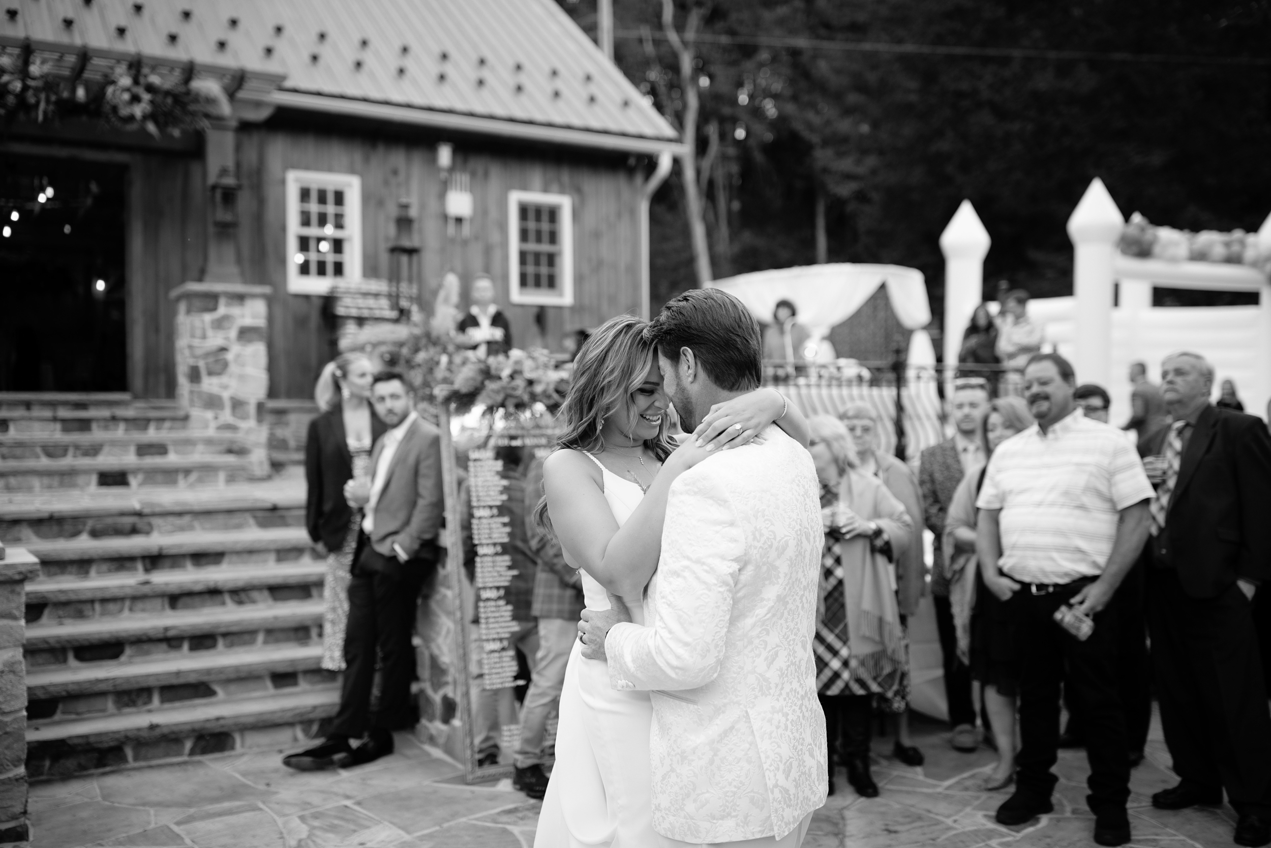 Pennsylvania Boho Luxury Fall Backyard Wedding with Bounce House-Philadelphia Wedding Photographer
