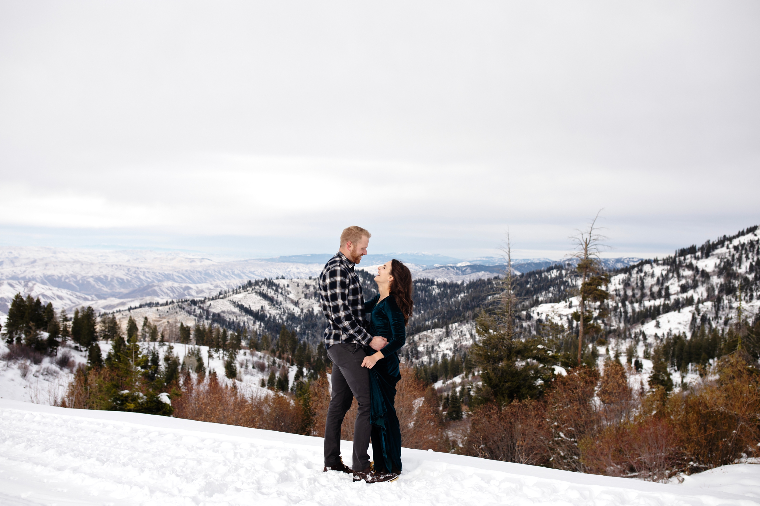 Boise Idaho Wedding and Engagement Photographer-Bogus Basin Winter Engagement Photos