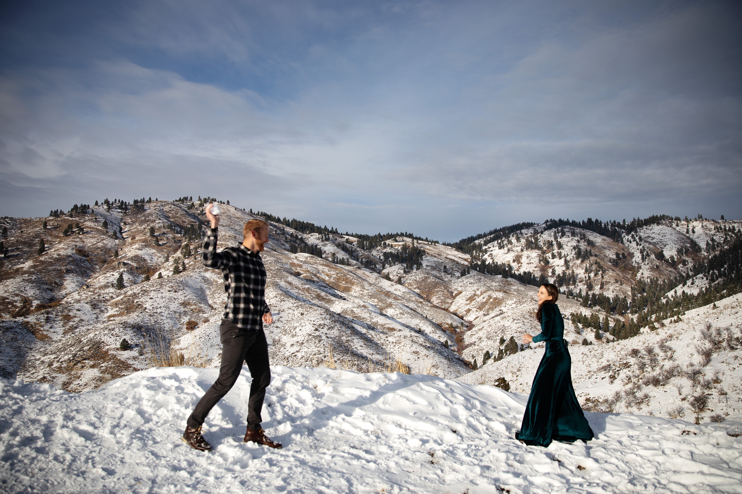 Boise Idaho Wedding and Engagement Photographer-Bogus Basin Winter Engagement Photos