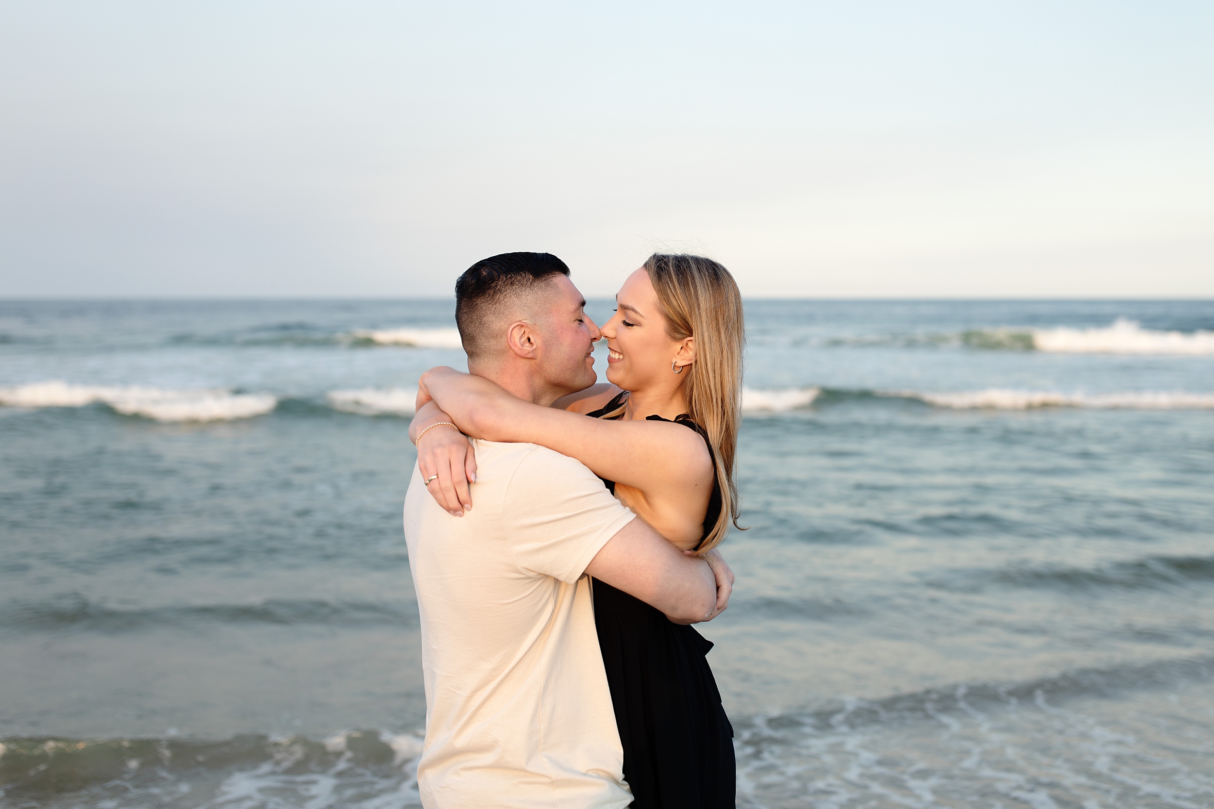 Cape May New Jersey Organic Romantic Spring Engagement Photos at the Beach, Cape May, NJ Wedding and Engagement Photographer